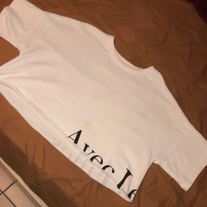 Sale🔥Avec Les Filles White Cropped Shirt